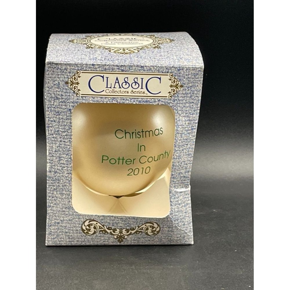 Classic Collectors Series 2010 Potter County Christmas Ornament Length 3.75 In.